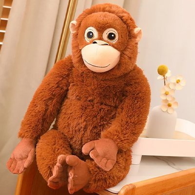 Peluche singe | Ultra - douce - BEBE JEAJAD