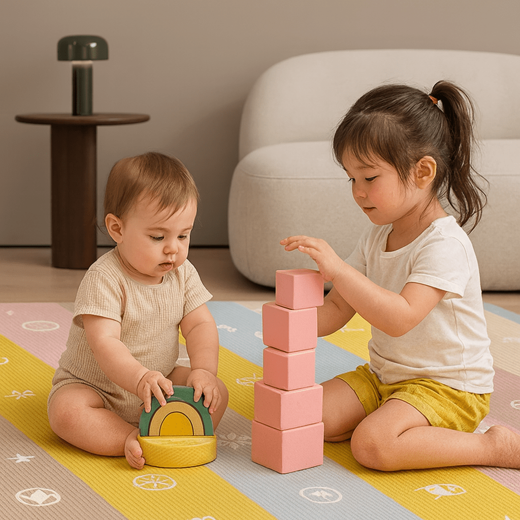 Tapis d'éveil bébé pliable | Tapidou - BEBE JEAJAD