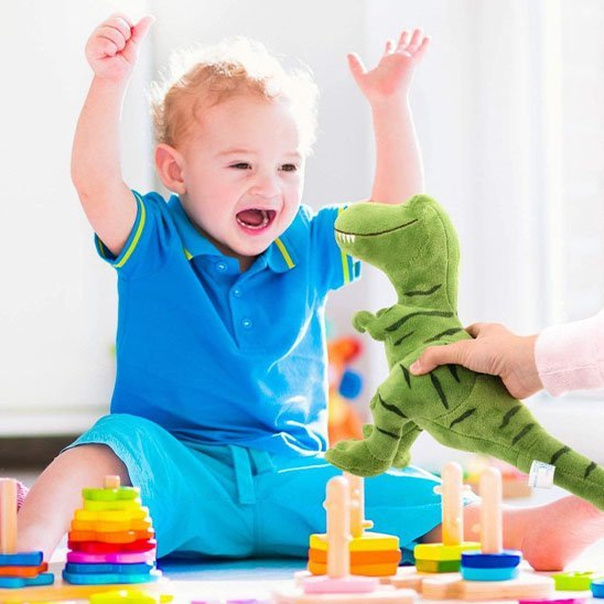 Dinosaure peluche | Ultra - doux - BEBE JEAJAD