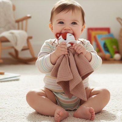 doudou bebe renard doux jeu