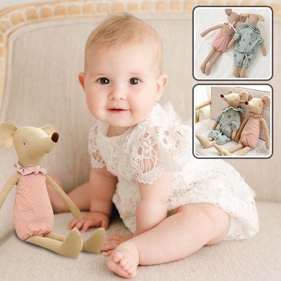 Doudou souris | Pretty moise™ - BEBE JEAJAD