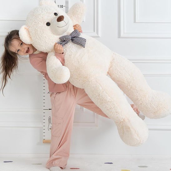 Ours en peluche tendresse blanc