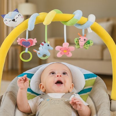 Spirale d'activité bébé | Éveil Sensoriel - BEBE JEAJAD