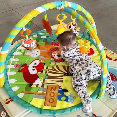 tapis d eveil bebe montessori vert