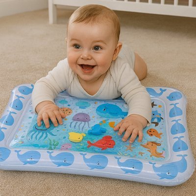 Tapis d'eau bébé qui sourit
