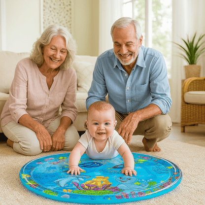 Tapis d'éveil bébé | aqua Blue - BEBE JEAJAD