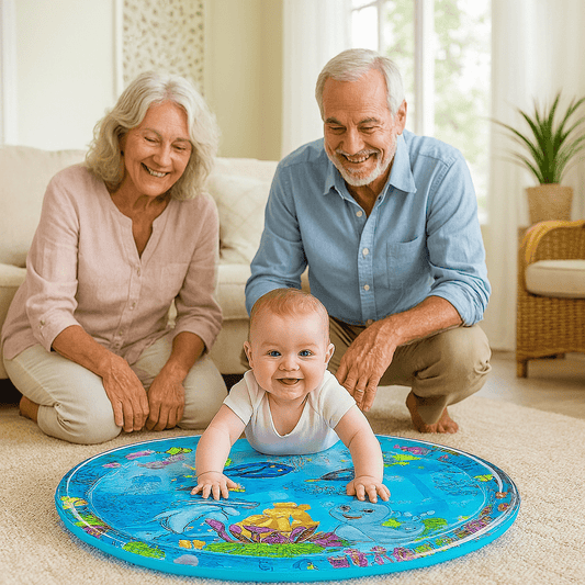 Tapis d'éveil bébé | aqua Blue - BEBE JEAJAD