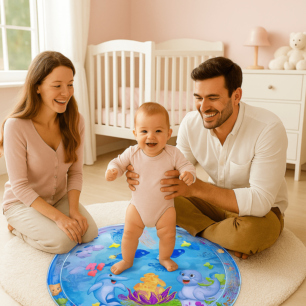 Tapis d'éveil bébé | aqua Blue - BEBE JEAJAD