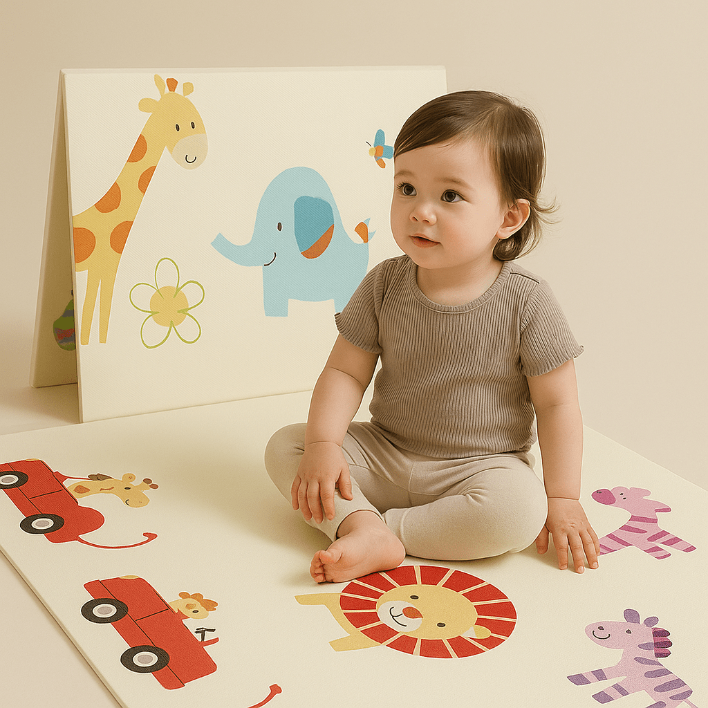 Tapis d'éveil bébé pliable | Tapidou - BEBE JEAJAD