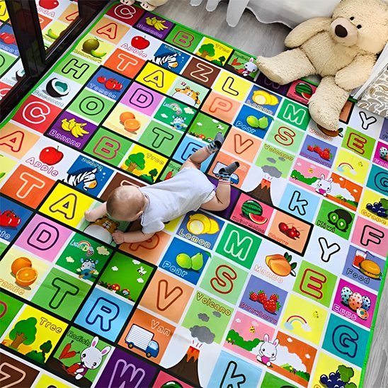 Tapis d'éveil sensoriel coloré éducatif 1