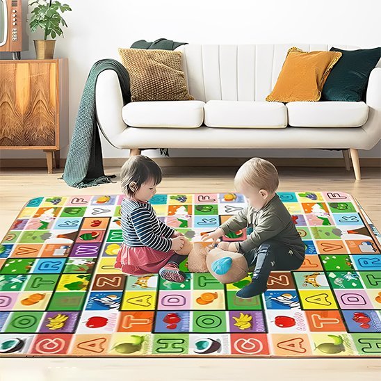 Tapis d'éveil sensoriel coloré éducatif 